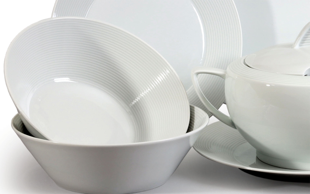 Tanierová súprava Thun LEA 18D II.akosť biela