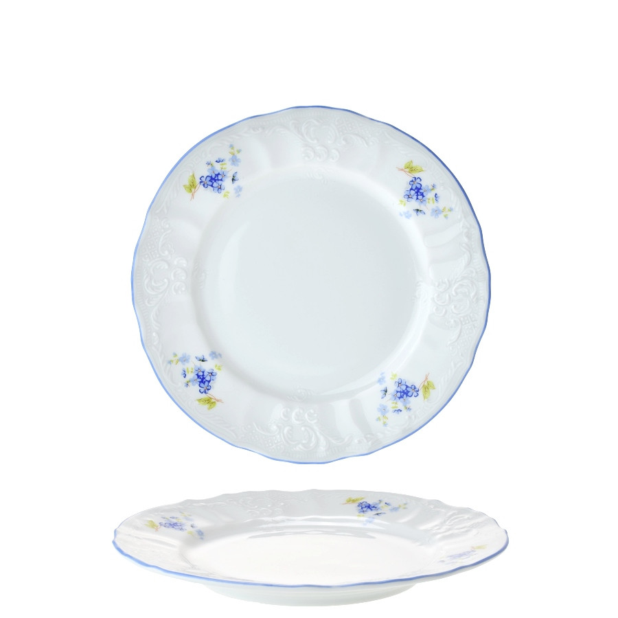 Tanierová jedálenská súprava Thun Bernadotte, nezábudky E0292051 18-dielna