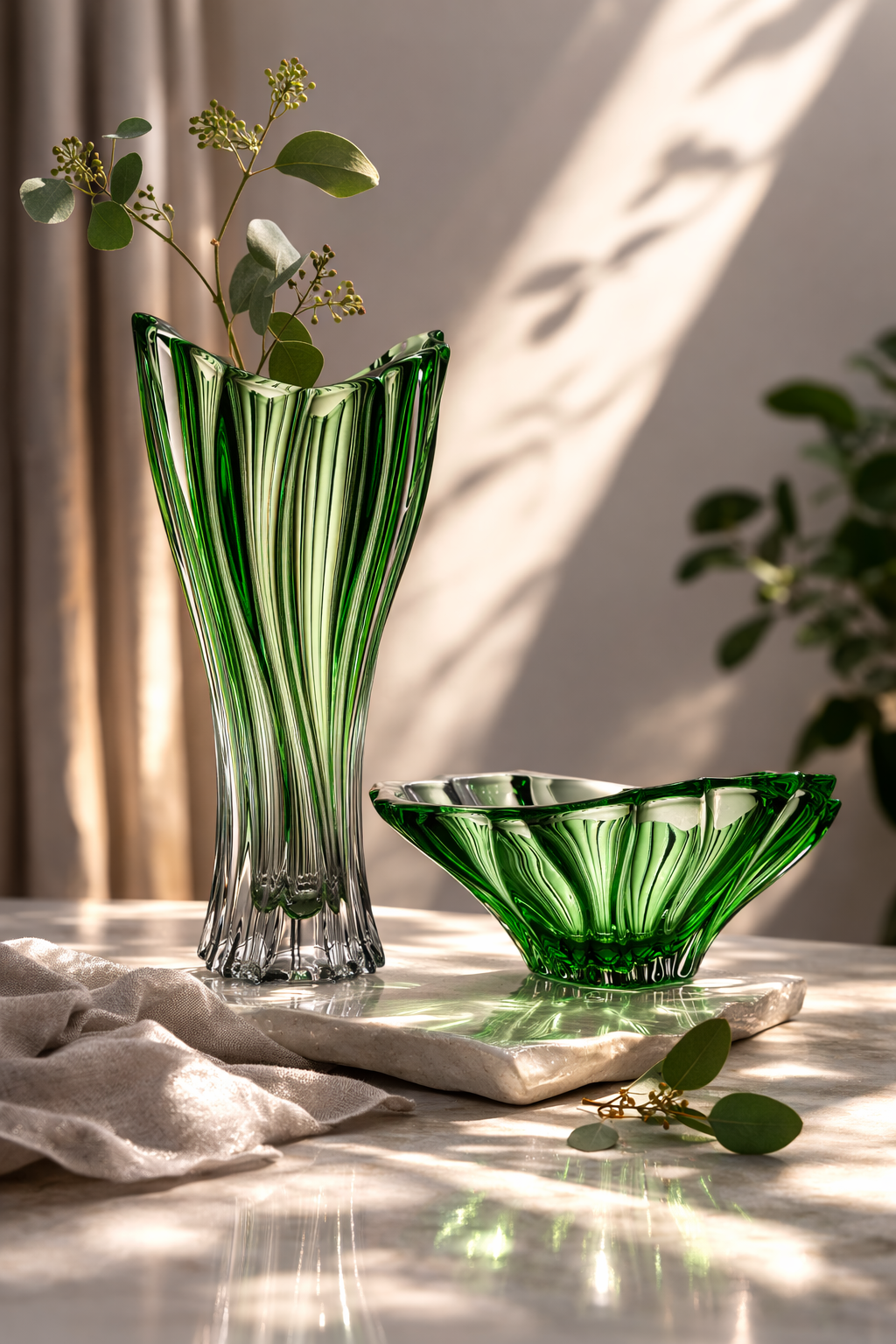 Poschodový etažér na zákusky Aurum Plantica 35cm Green (1 ks)