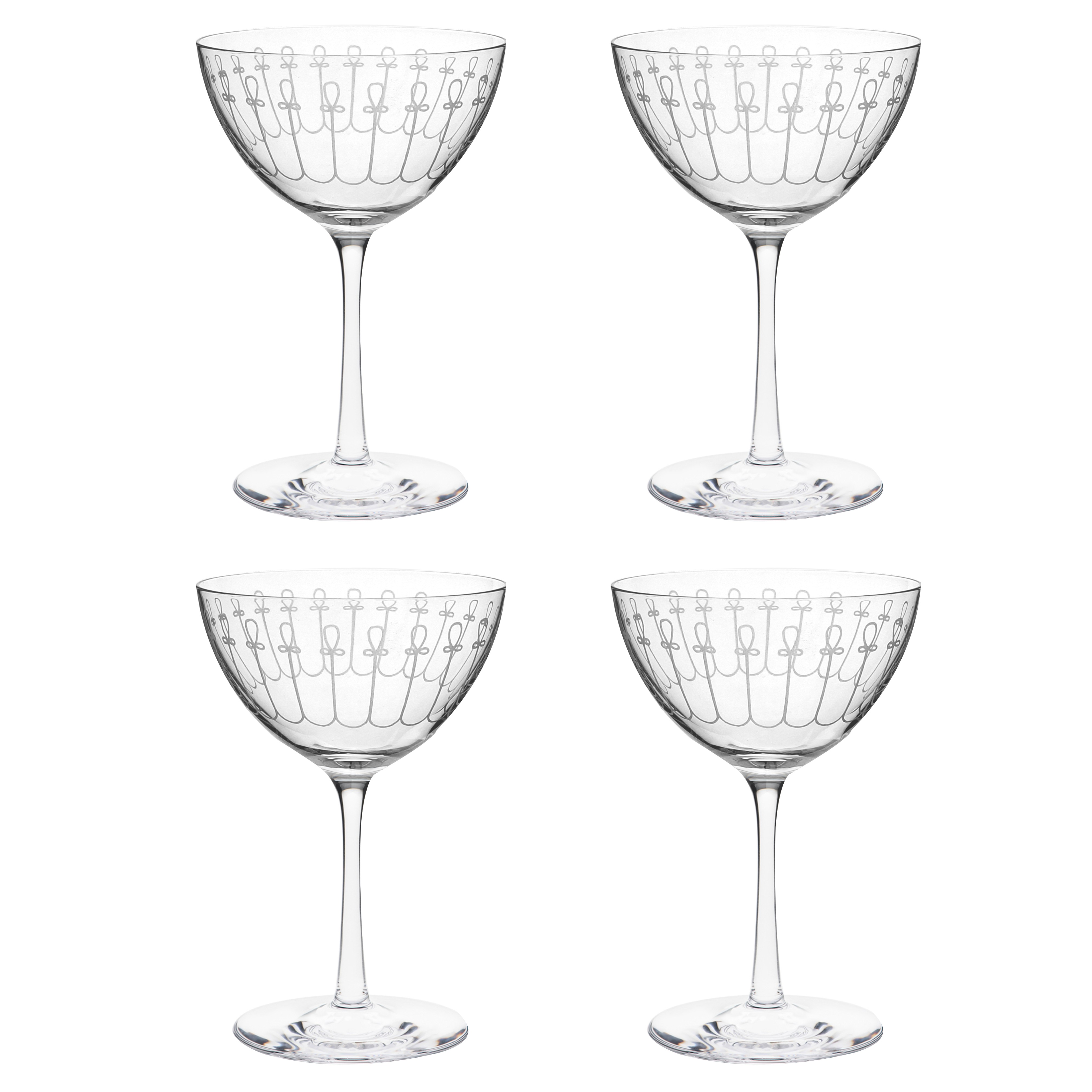 Koktejlové poháre NickNora 140ml dekor 999 (4ks)