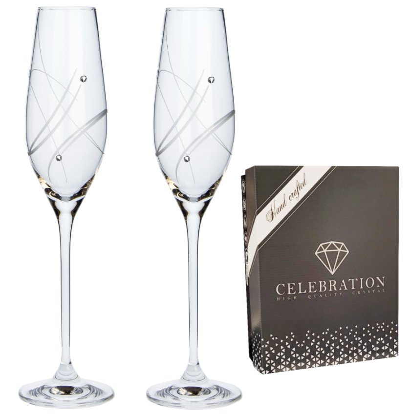 Pohár na šampanské Celebration 27181 Crystals (2KS)