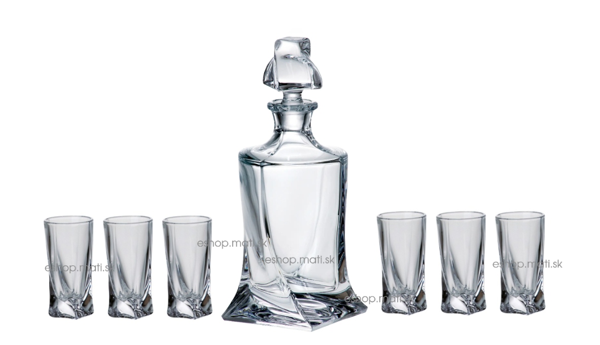 Quadro shot set fľaša+ poháre 50ml (1+6ks)