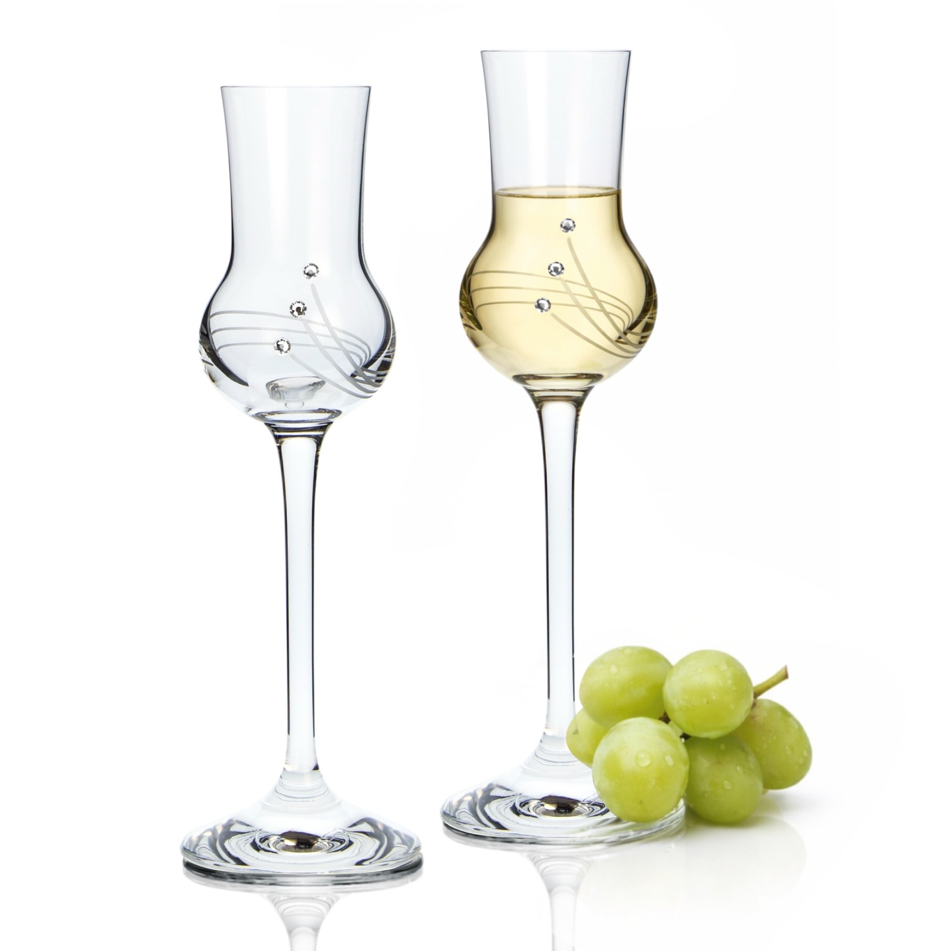 Poháre  na pálenku Grappa 70 ml 30538 Swarovski Crystals (6KS)