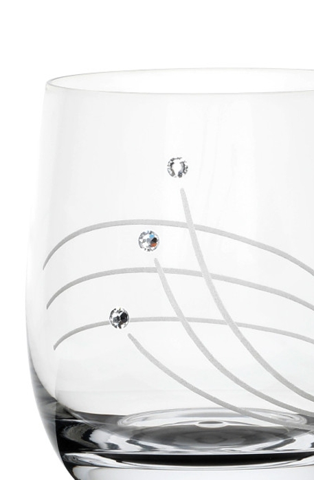 SET fľaša Fjord + poháre Globo 30538 Swarovski Crystals (1+2KS)