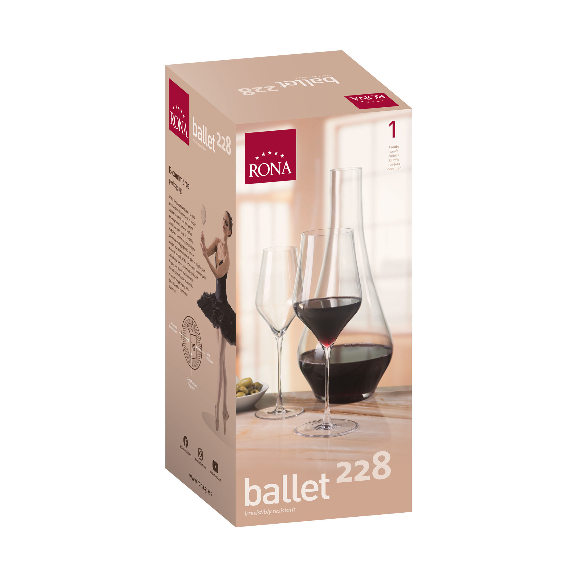 Karafa na víno Ballet 2280ml (1KS)