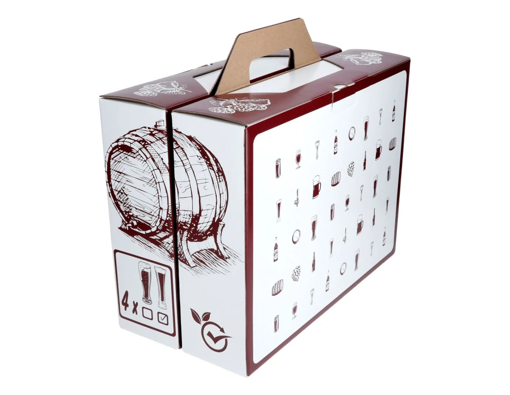 Pivové poháre BLANC 500ml dekor (4ks) - ideálne ako darček
