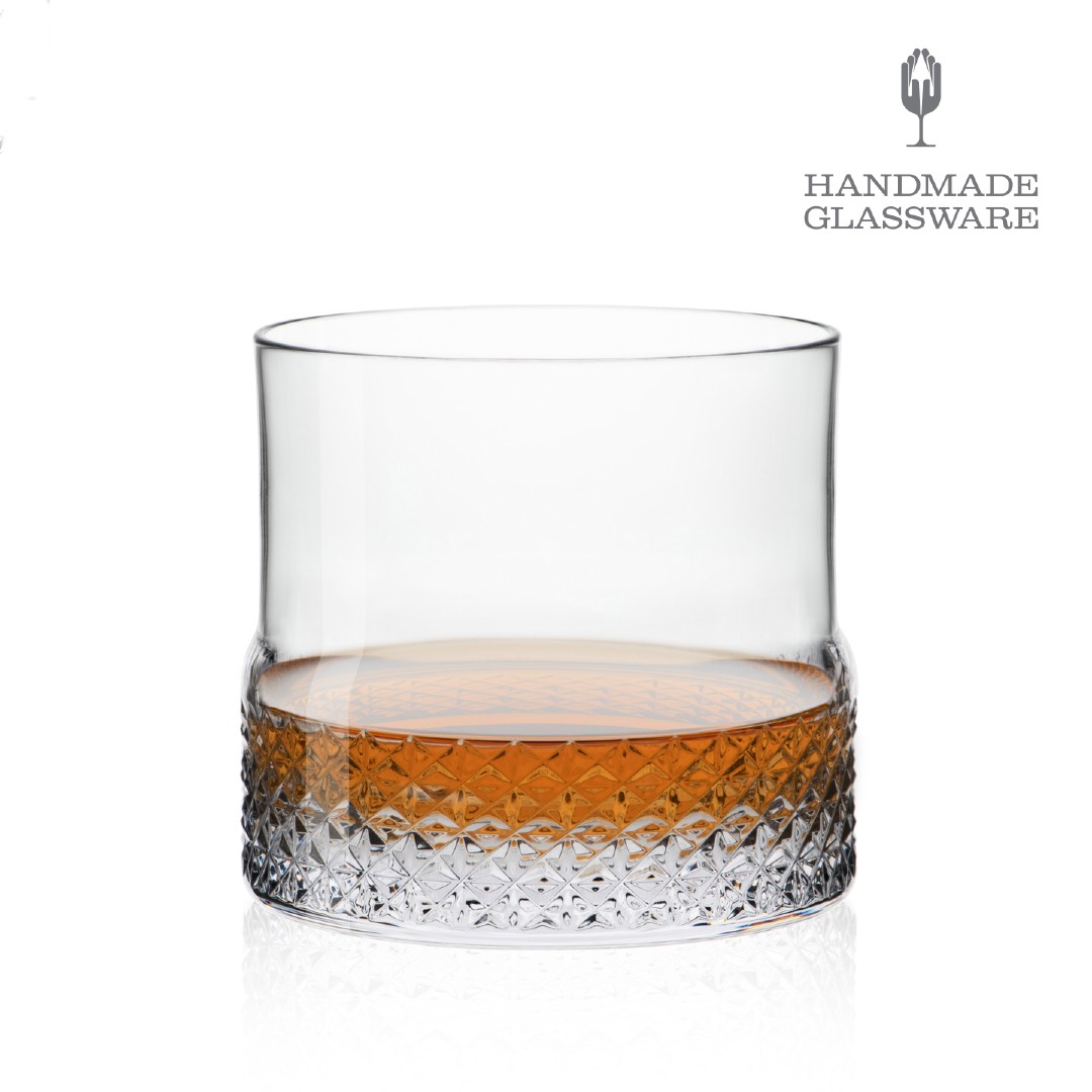 Poháre whisky 380ml s lešteným brusom PREMIUM (4ks)