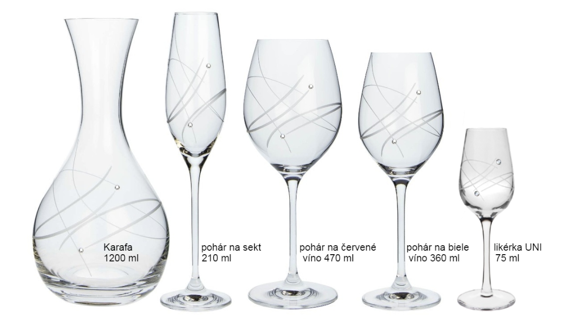 Pohár na likér UNI 75ml 122 Crystals (6ks)
