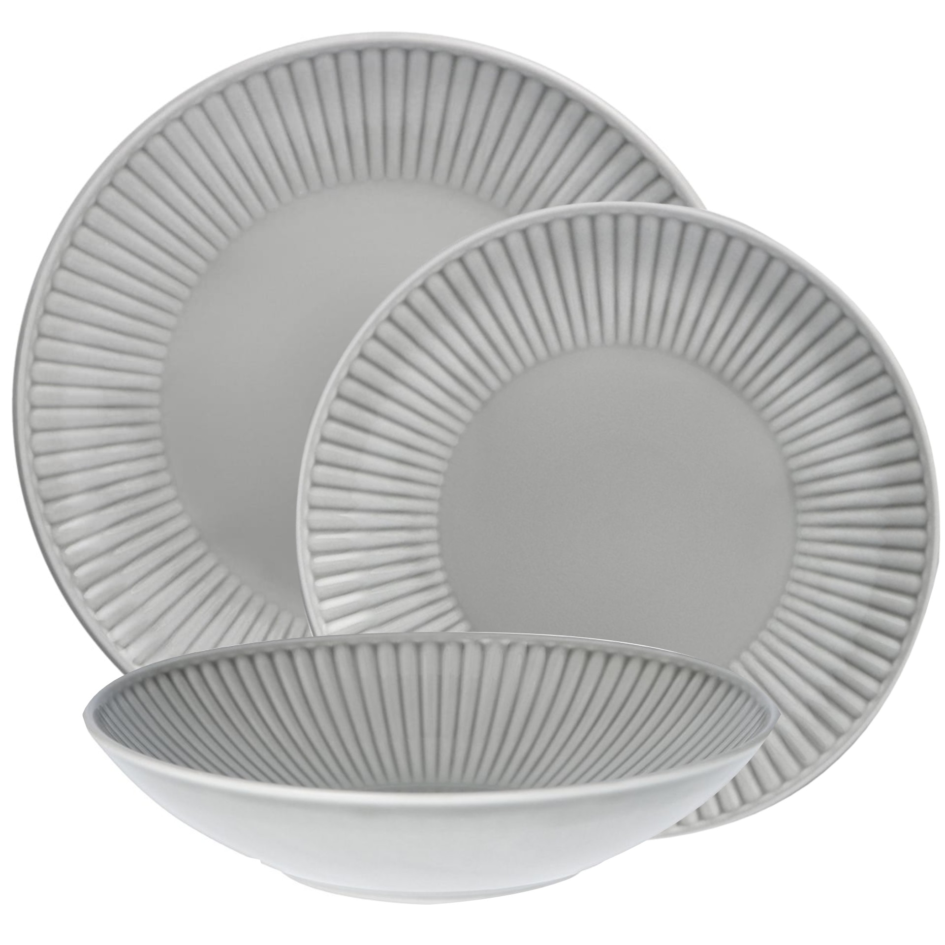 Hlboký tanier DALIA GREY 21,5 cm (1ks)