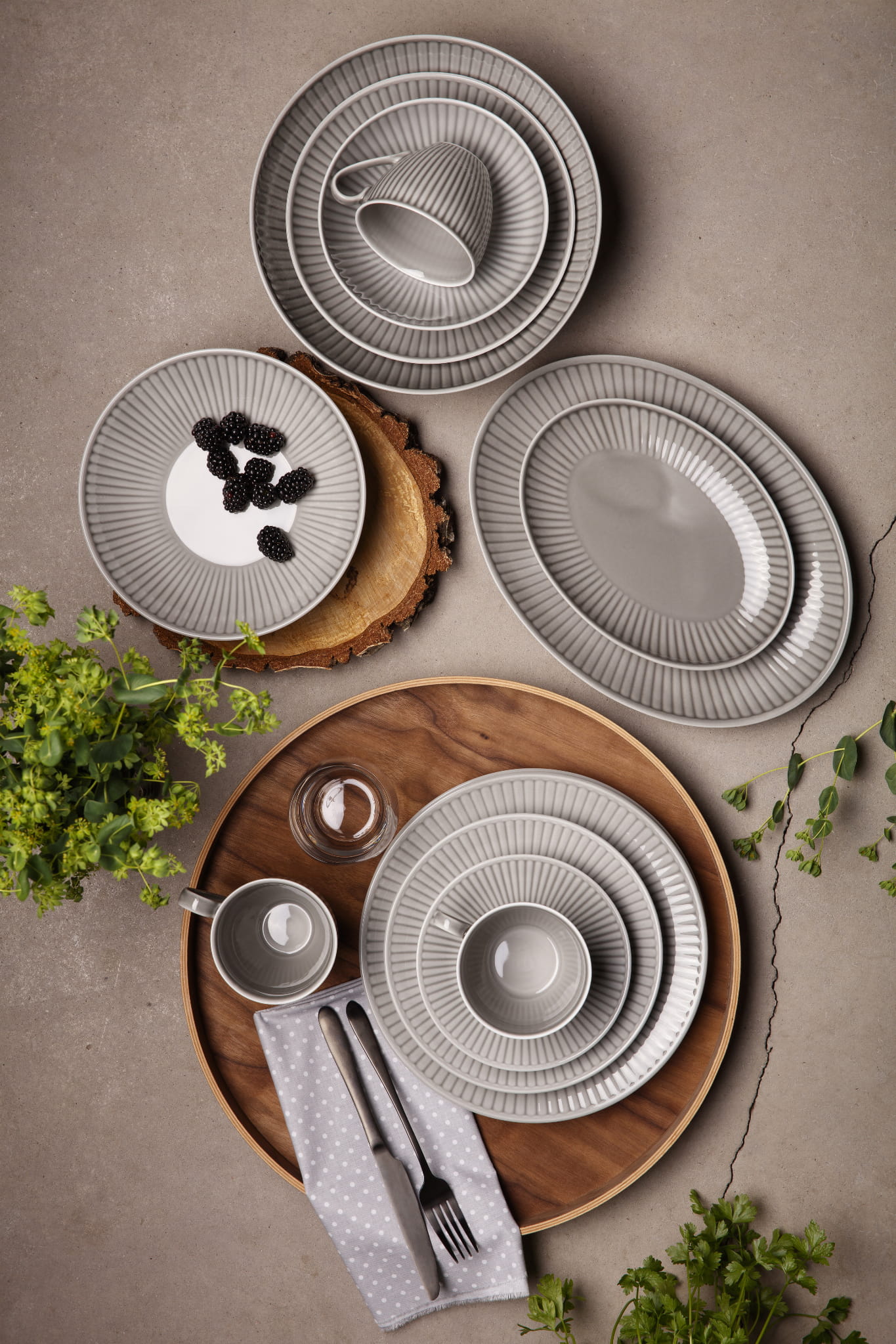 Misa na šalát DALIA GREY 26cm (1ks)