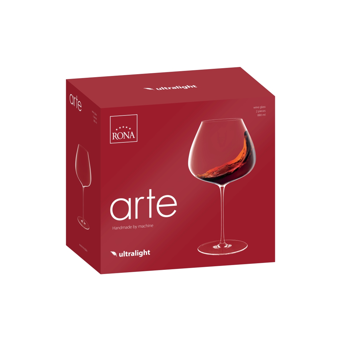 Poháre na víno ARTE 880ml (2ks)