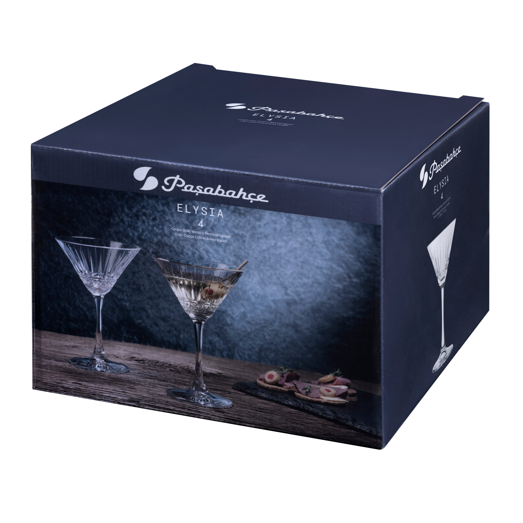 GASTRO Koktejlové, martini poháre ELYSIA 220 ml  (4 ks)