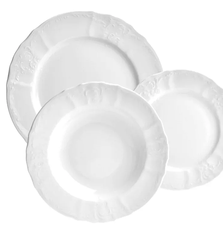 BERNADOTTE 18D tanierová súprava biela II. akosť E0011000