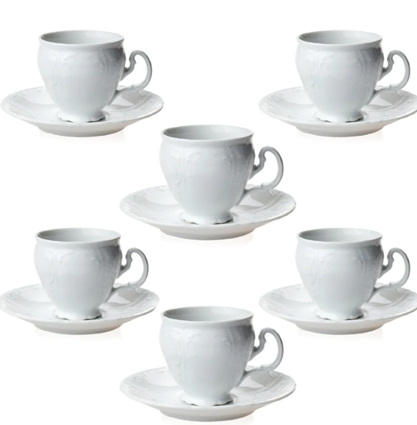 BERNADOTTE šálka mocca s podšálkou, šapo set 6KS 90ml, E0011000