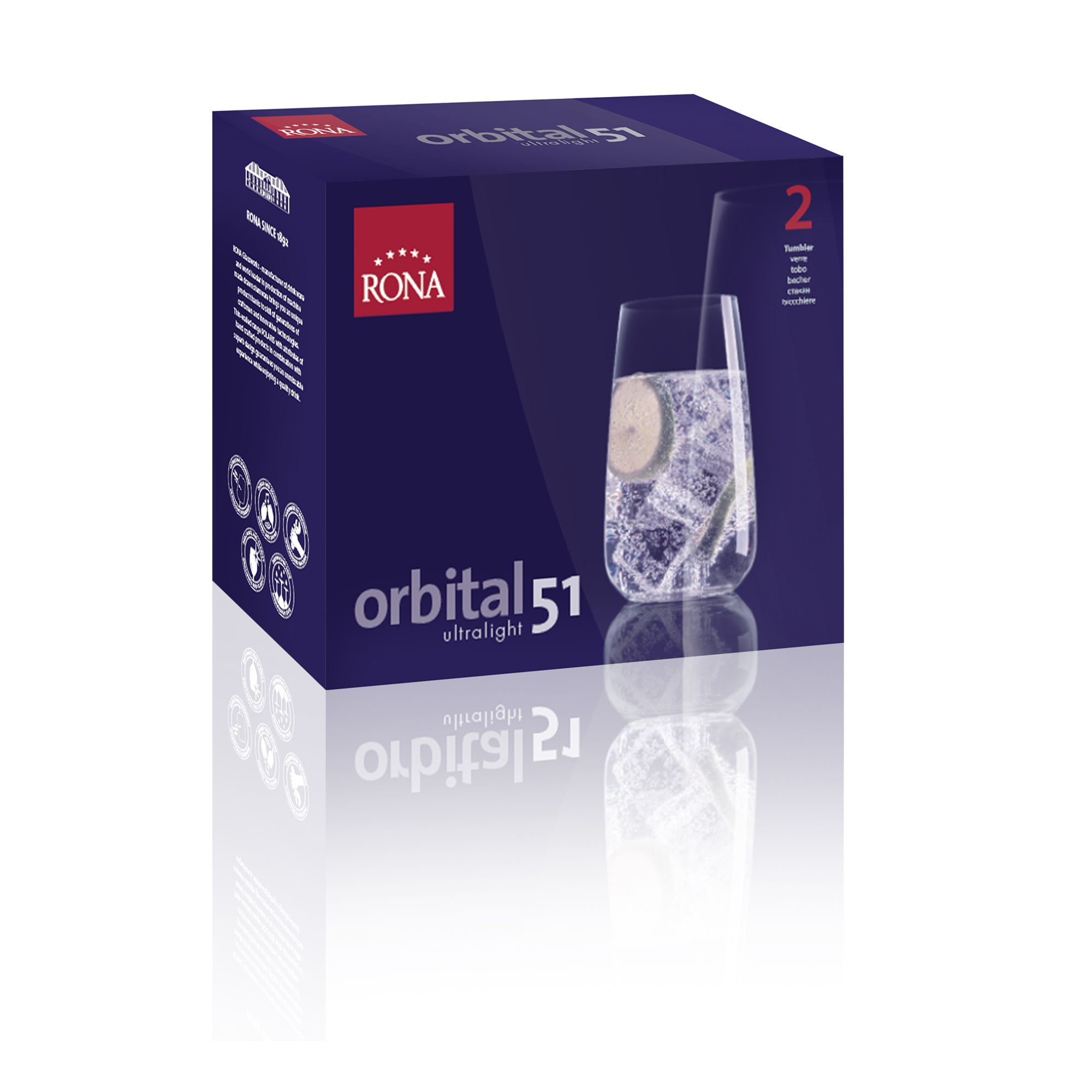 Pohár na nápoje orbital 510ml (2ks)
