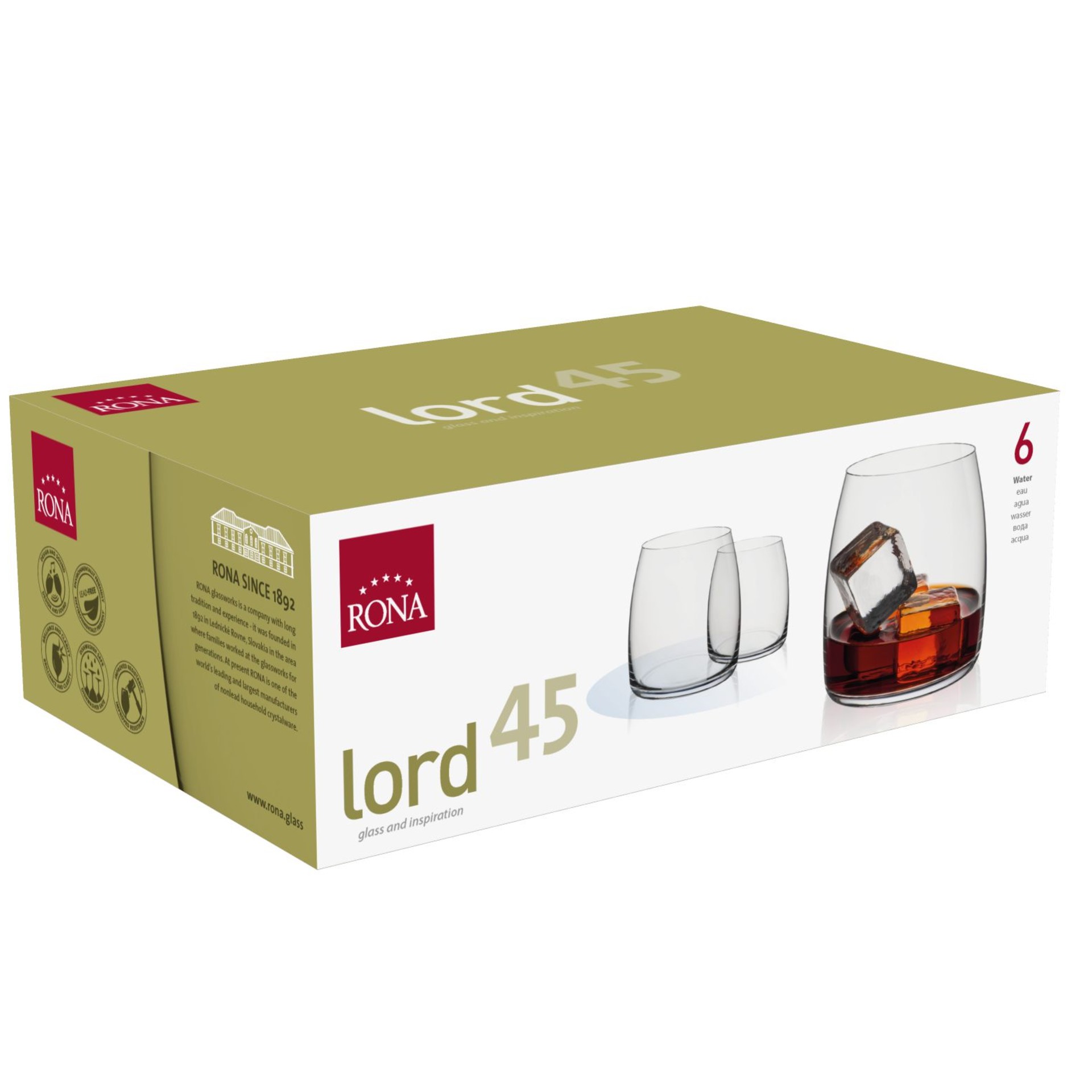 Pohár na vodu, whisky Lord 450 ml (6ks)