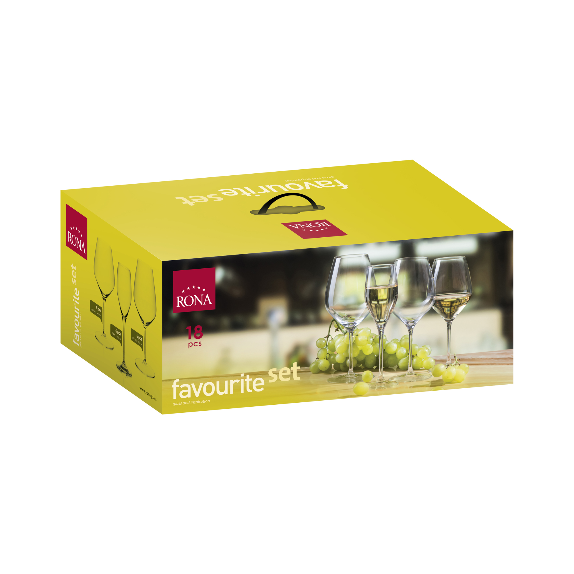 Štartovacia súprava pohárov na víno Favourite set (18KS)