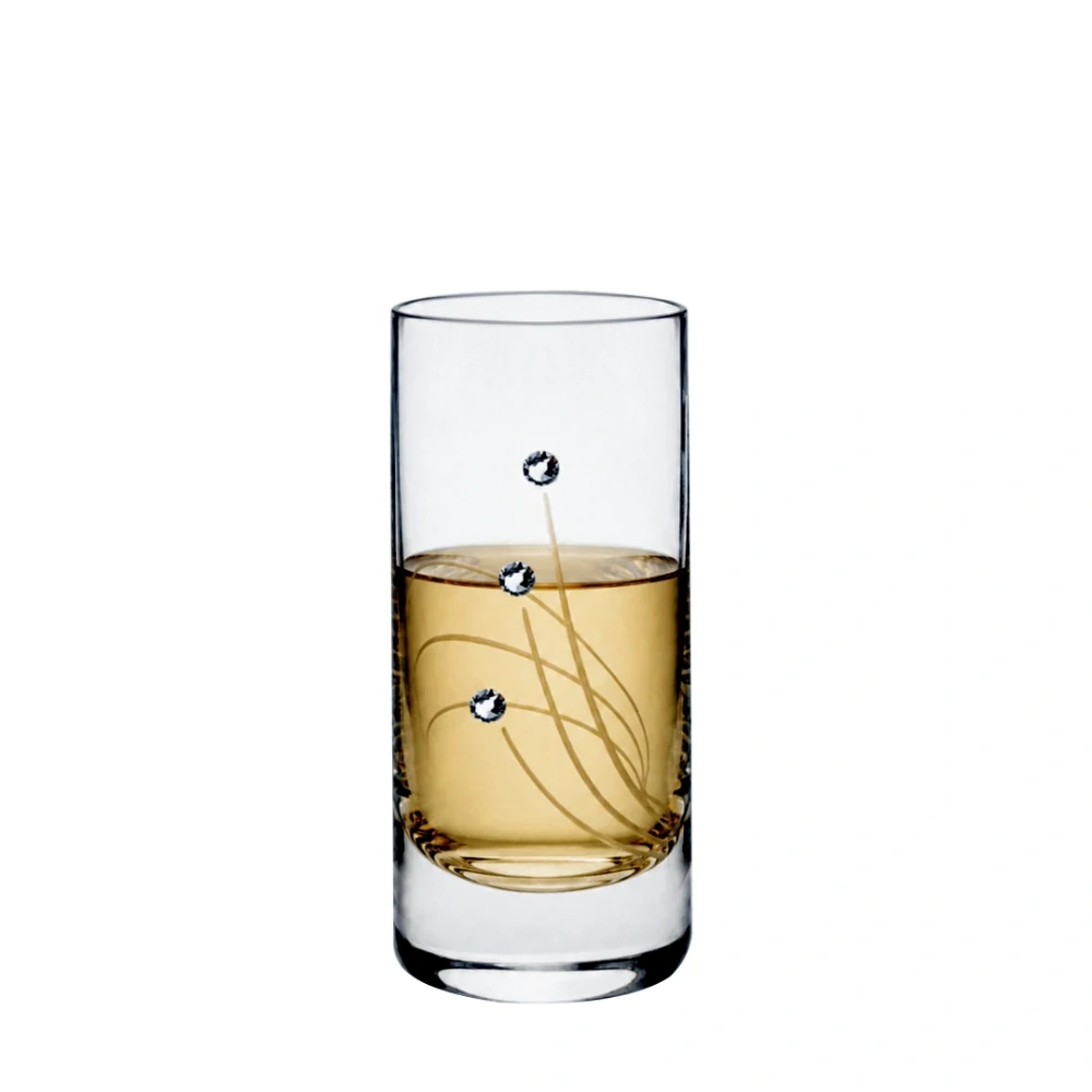 Darčeková súprava fľaša 500 ml s pohárikmi Crystals 30538