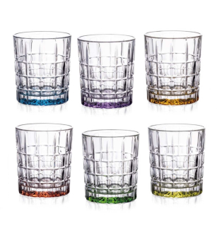 Aurum Diplomat krištáľové poháre 320ml COLOR(6ks)